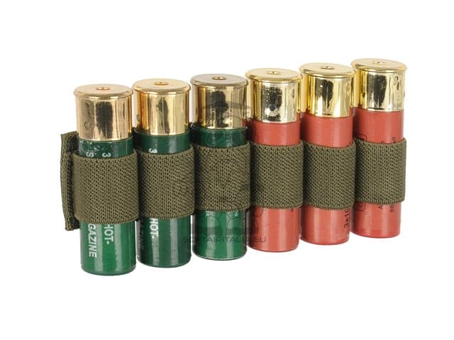 Tasca per 6 cartucce fucile a pompa - Oliva di 8FIELDS