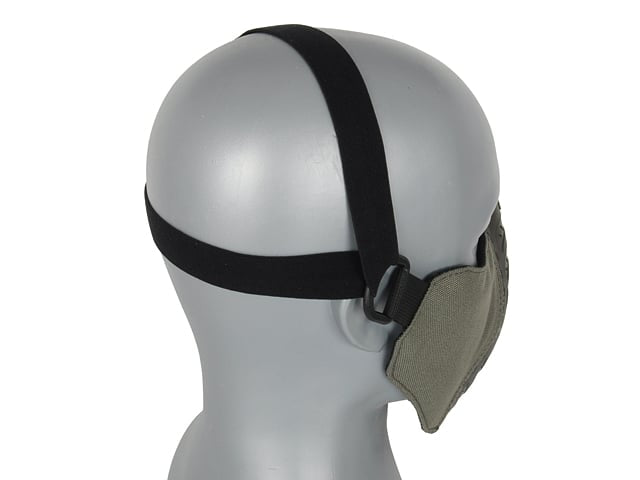Maschera a mezza faccia verde oliva di FMA