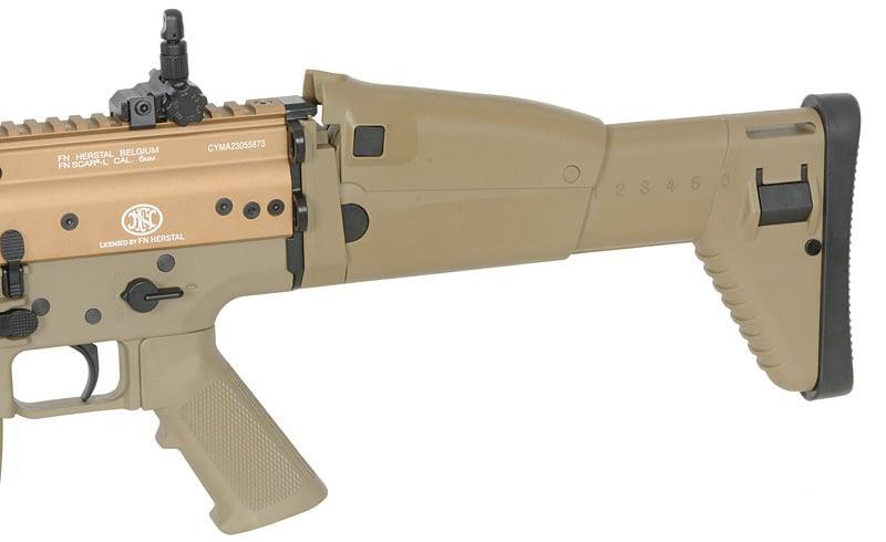Fucile elettrico FN SCAR-L Tan con ETU di CYBERGUN