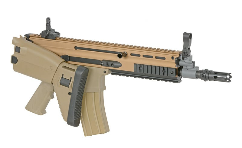 Fucile elettrico FN SCAR-L Tan con ETU di CYBERGUN