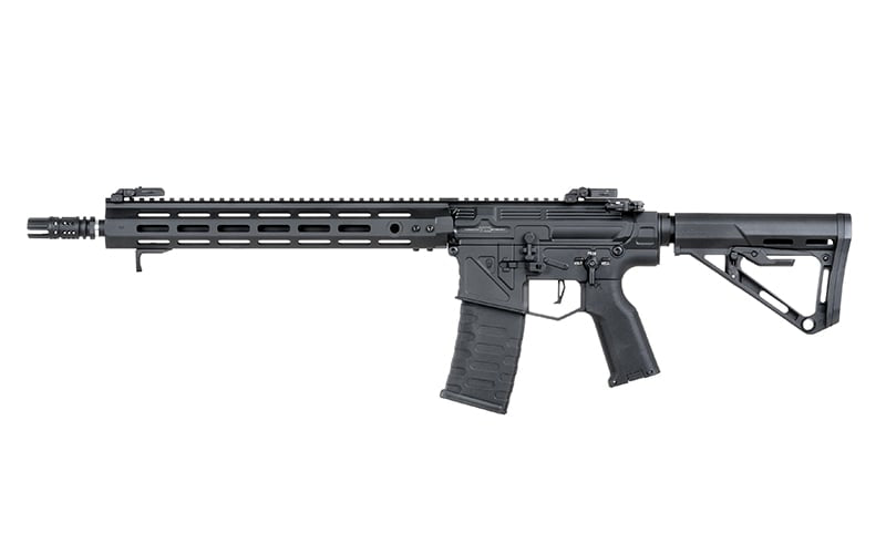 Calcio compatto RS3 nero per serie AR-15/M4 di APS