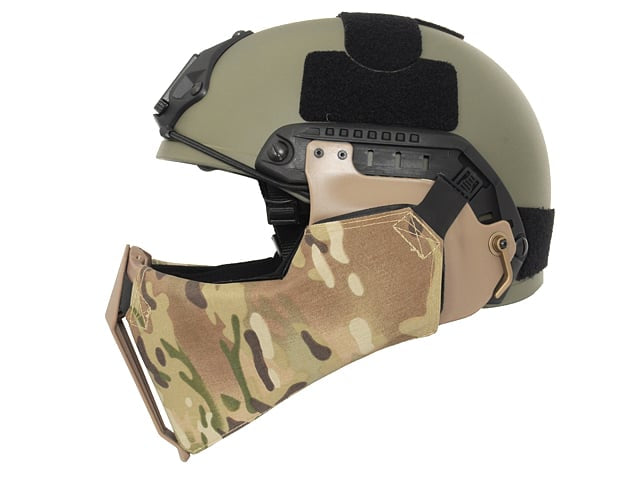 Protezione mandibolare per casco Multicam di FMA
