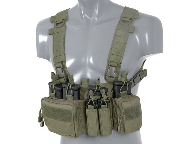 Chest Rig Recce/Sniper con fibbie verde Ranger di 8FIELDS