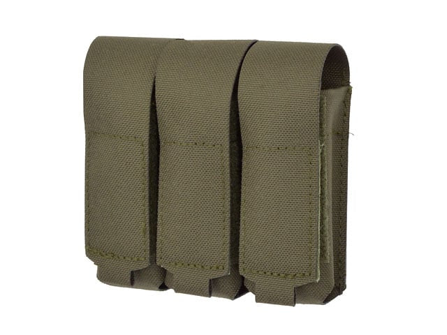 Tasca tripla porta caricatore pistola Laser-Cut con patta Ranger Green di 8FIELDS