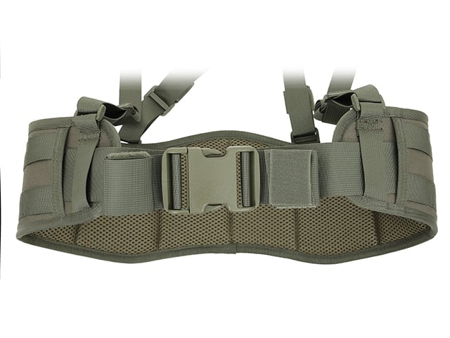 Cintura da pattuglia imbottita con bretelle Ranger Green di 8FIELDS