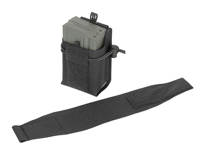 Tasca portacaricatore DMR 417 / SR25 doppia, taglio laser nera di 8FIELDS