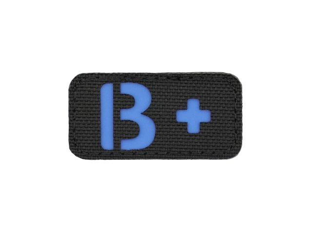 Patch identificativa gruppo sanguigno B+ Laser Cut blu di 8FIELDS