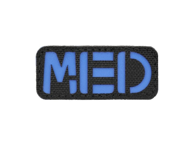 Patch MED tagliata al laser blu di 8FIELDS