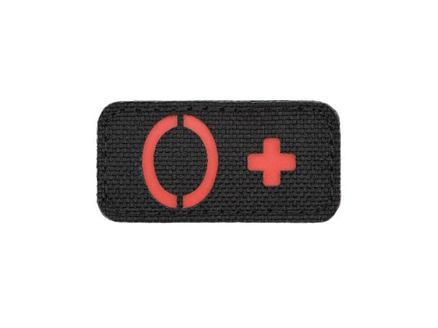 Patch tipo sanguigno 0+ taglio laser rossa di 8FIELDS