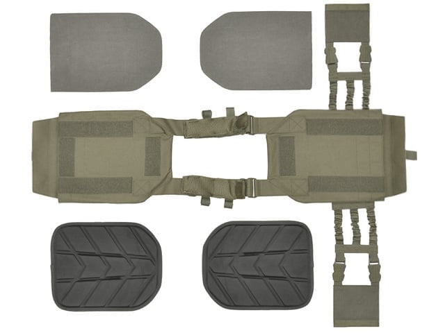 Gilet tattico Plate Carrier Buckle-Up con porta caricatori AR15/AK Ranger Green di 8FIELDS