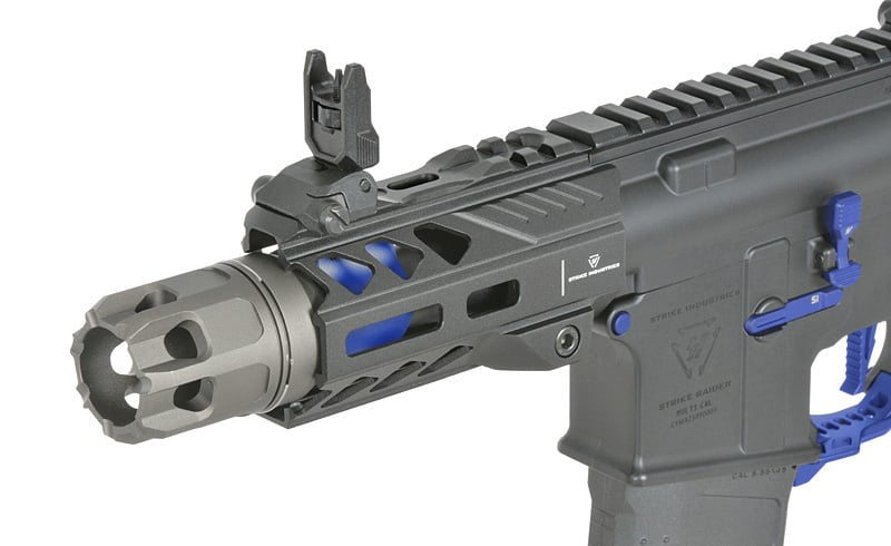 Fucile elettrico Strike Industries 4" Raiders Competition PDW blu di EMG