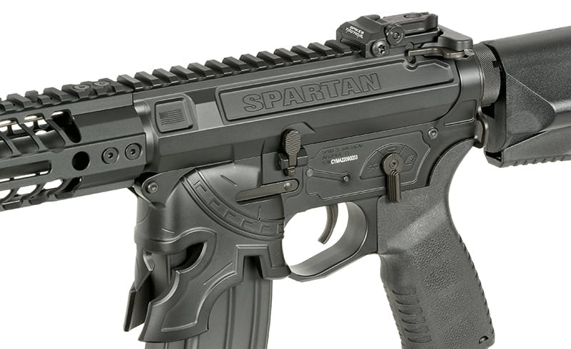 Replica elettrica CM.108B Spike's Rare Breed Spartan PDW nera di EMG