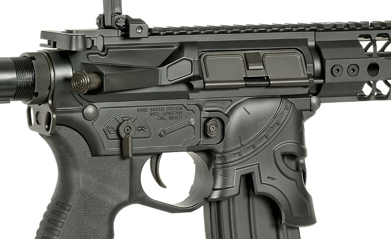Replica elettrica CM.108B Spike's Rare Breed Spartan PDW nera di EMG