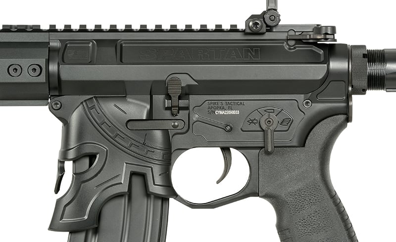 Replica elettrica CM.108B Spike's Rare Breed Spartan PDW nera di EMG