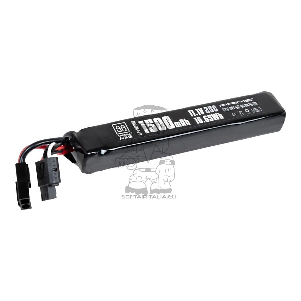 Batteria Li-Po 11.1V x 1500mAh 25C Stick Mini Tamiya Mini G-Tech di SPECNA ARMS
