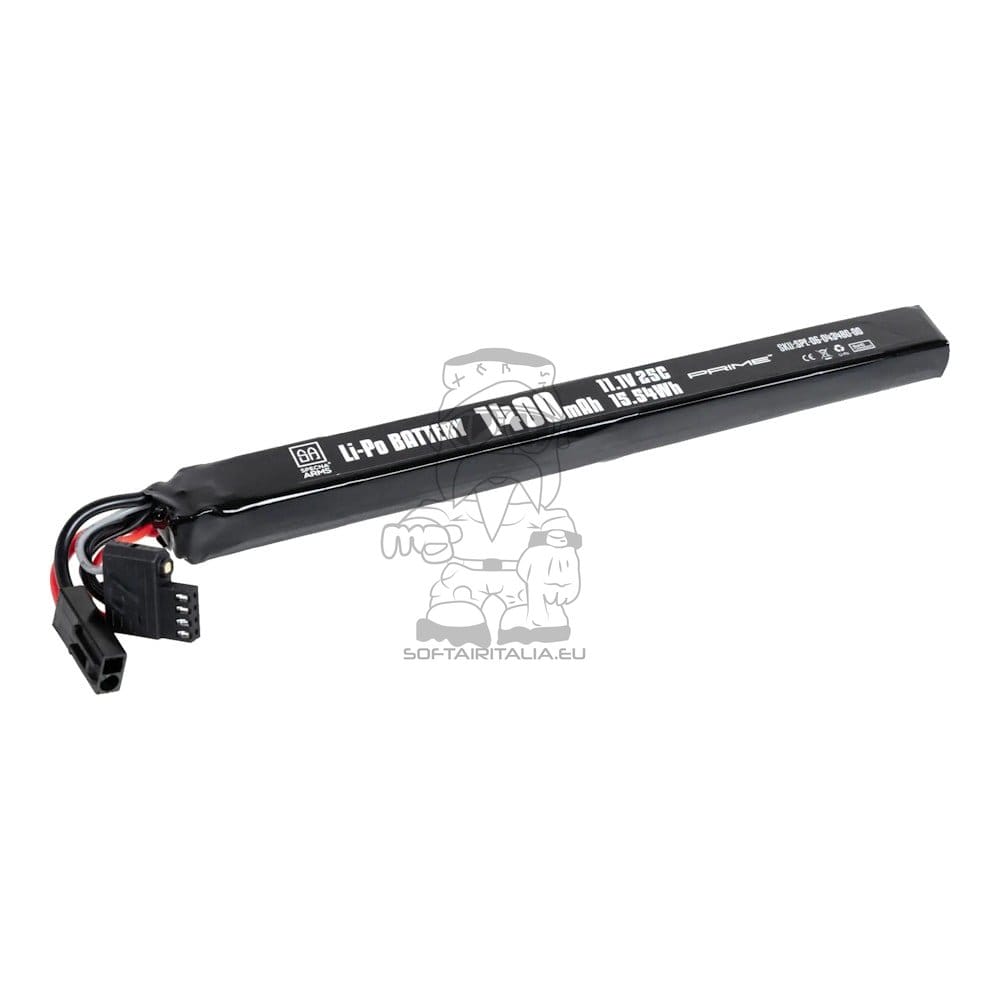 Batteria Li-Po 11.1V x 1400mAh 25C AK Stick Mini Tamiya di SPECNA ARMS