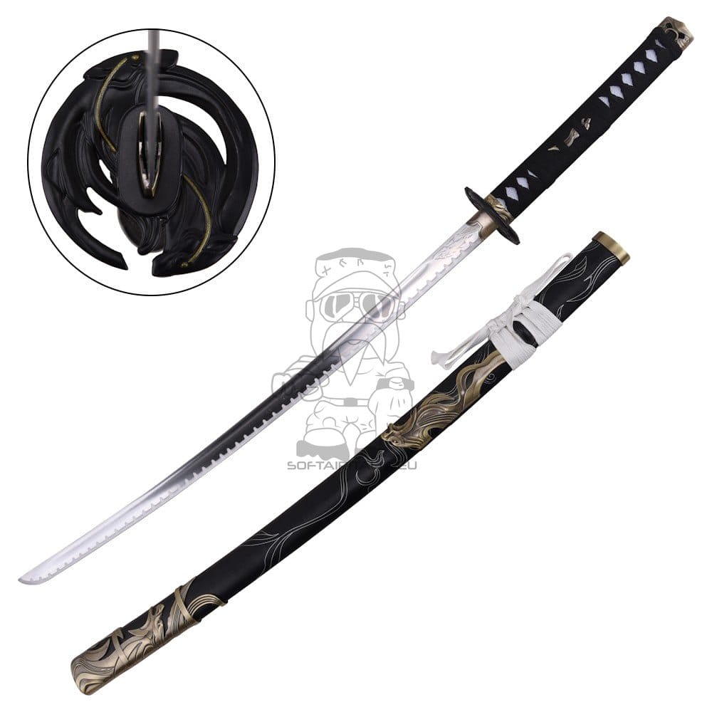Katana ornamentale ispirata a Twin Wolves - Ghost of Yotei