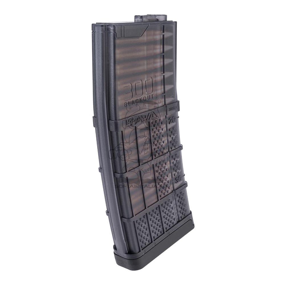 Caricatore Mid-Cap Lancer L5Awm .300 Blackout 190 colpi nero di CYMA