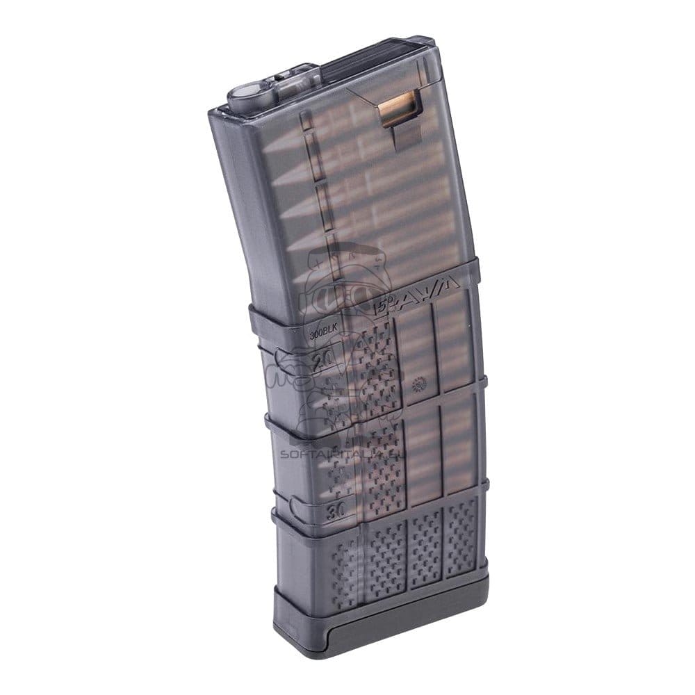 Caricatore Mid-Cap Lancer L5Awm .300 Blackout 190 colpi nero di CYMA