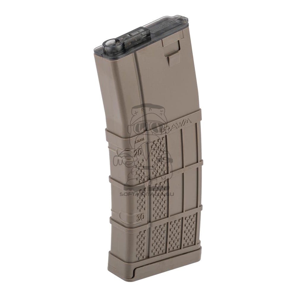 Caricatore Mid-Cap Lancer L5Awm 5.56 190 colpi tan di CYMA