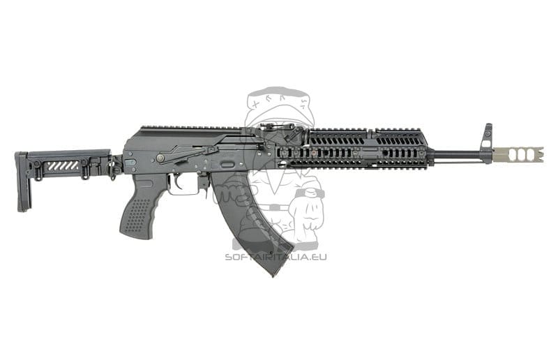 Fucile tattico AKM con ETU Eshooter GEN-2 nero di CYMA PLATINUM