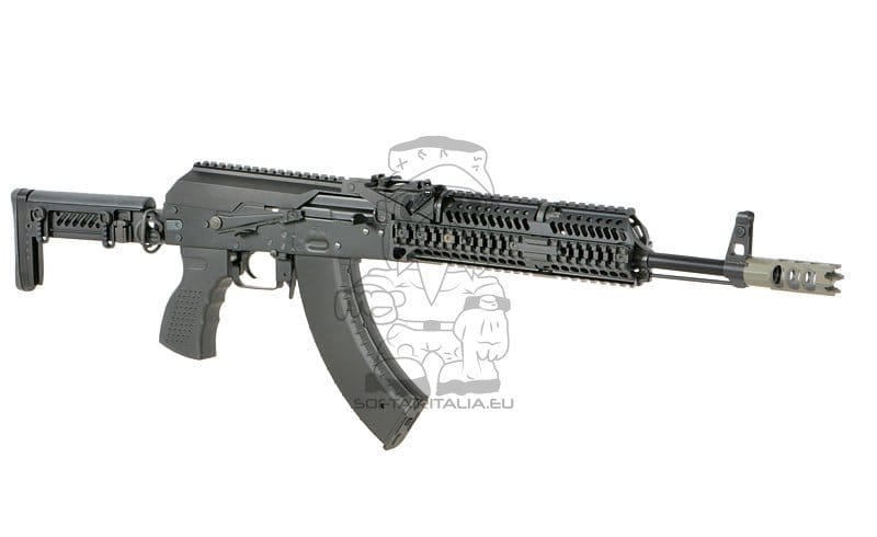 Fucile tattico AKM con ETU Eshooter GEN-2 nero di CYMA PLATINUM
