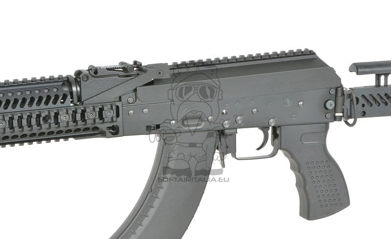 Fucile tattico AKM con ETU Eshooter GEN-2 nero di CYMA PLATINUM