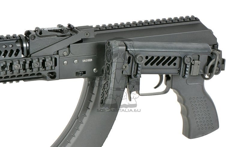 Fucile tattico AKM con ETU Eshooter GEN-2 nero di CYMA PLATINUM