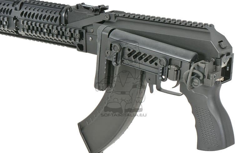 Fucile tattico AKM con ETU Eshooter GEN-2 nero di CYMA PLATINUM