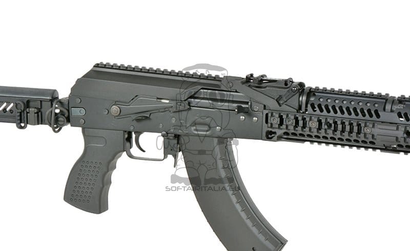 Fucile tattico AKM con ETU Eshooter GEN-2 nero di CYMA PLATINUM