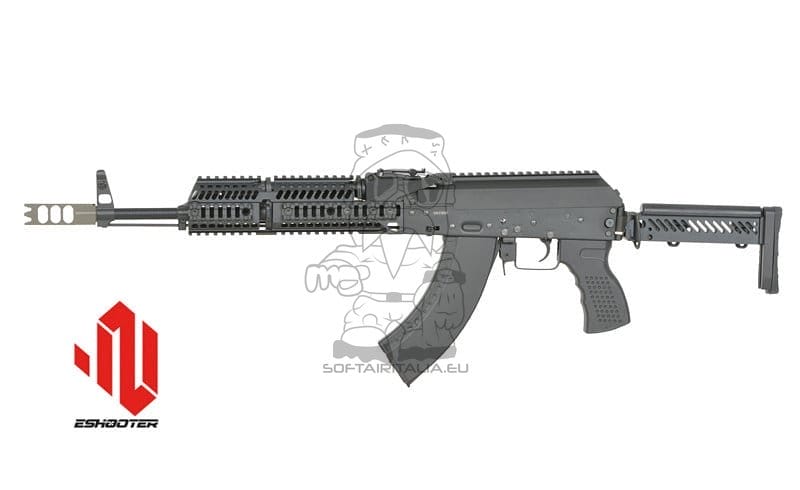 Fucile tattico AKM con ETU Eshooter GEN-2 nero di CYMA PLATINUM