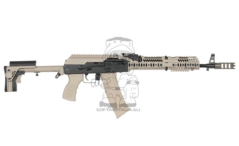 Fucile tattico AK-74 CM.113A con ETU Eshooter GEN-2 tan di CYMA PLATINUM