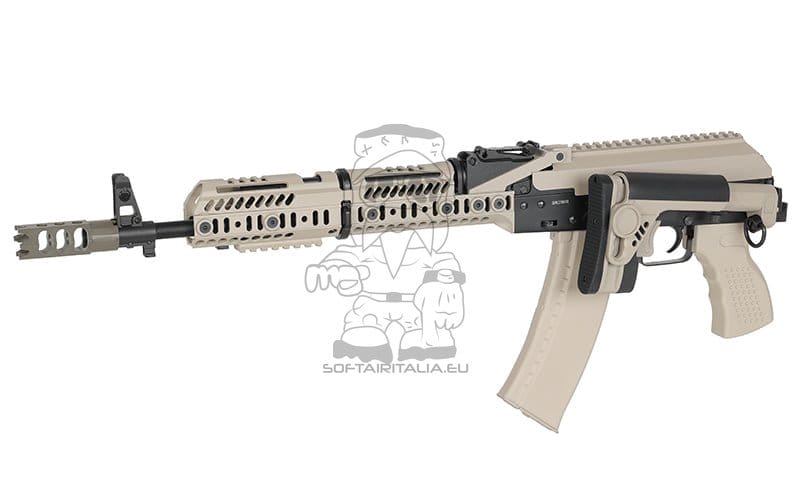 Fucile tattico AK-74 CM.113A con ETU Eshooter GEN-2 tan di CYMA PLATINUM