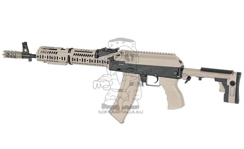 Fucile tattico AK-74 CM.113A con ETU Eshooter GEN-2 tan di CYMA PLATINUM
