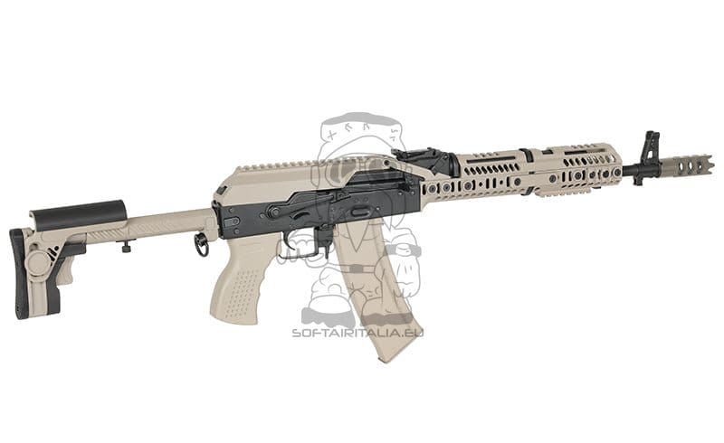 Fucile tattico AK-74 CM.113A con ETU Eshooter GEN-2 tan di CYMA PLATINUM
