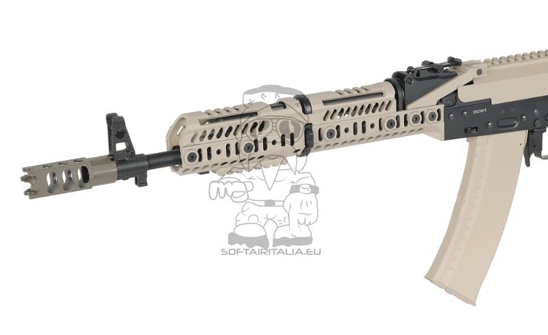 Fucile tattico AK-74 CM.113A con ETU Eshooter GEN-2 tan di CYMA PLATINUM