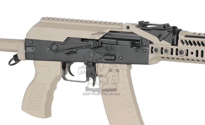 Fucile tattico AK-74 CM.113A con ETU Eshooter GEN-2 tan di CYMA PLATINUM