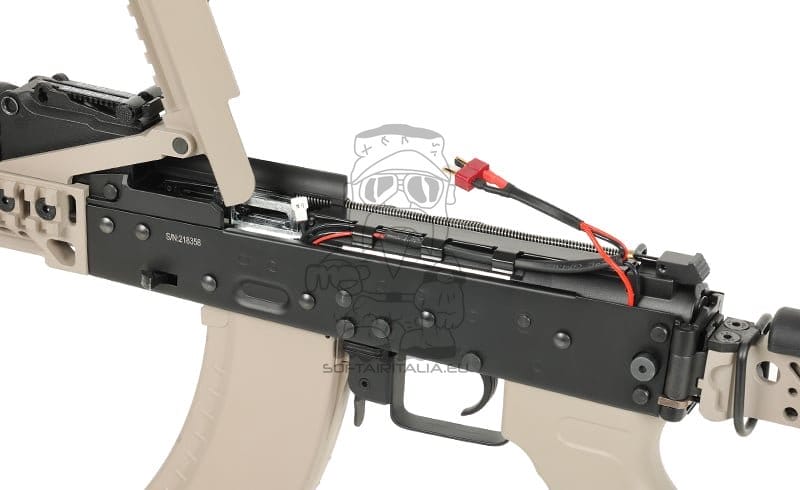 Replica Fucile AKM Tattico con ETU Eshooter GEN-2 Tan di CYMA PLATINUM