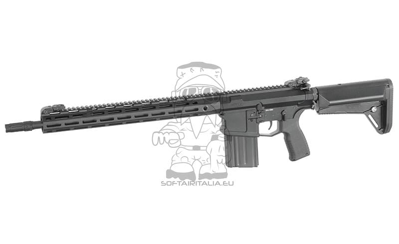 Fucile elettrico SR25 / AR10 con ETU Eshooter Gen-2 nero di CYMA PLATINUM