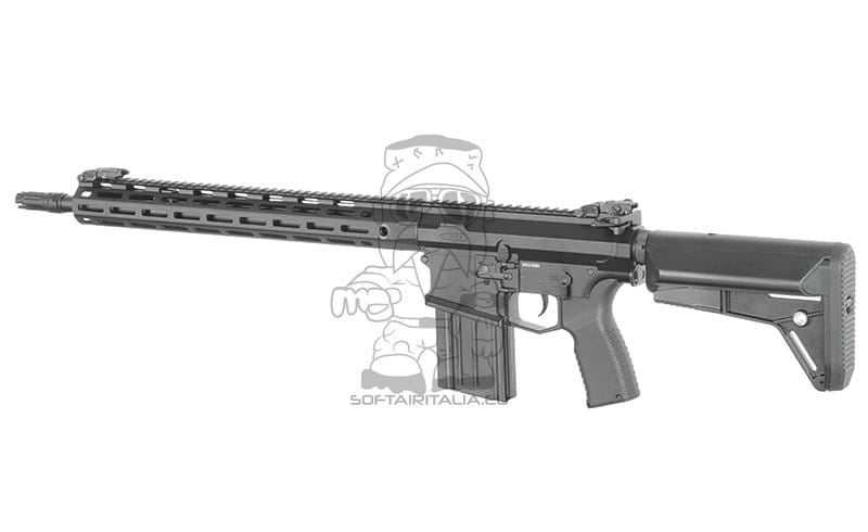 Fucile elettrico SR25 / AR10 con ETU Eshooter Gen-2 nero di CYMA PLATINUM