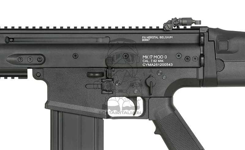 Replica FN SCAR-H CM.063H con ETU Eshooter GEN-2 nera di EMG
