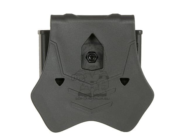 Tasca portacaricatore doppio per 1911 nera di AMOMAX