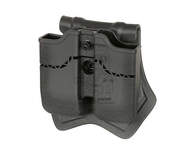 Tasca portacaricatore doppio per 1911 nera di AMOMAX