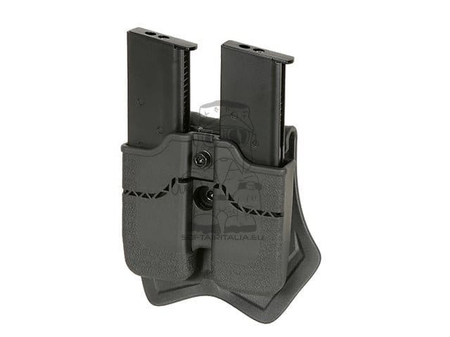 Tasca portacaricatore doppio per 1911 nera di AMOMAX