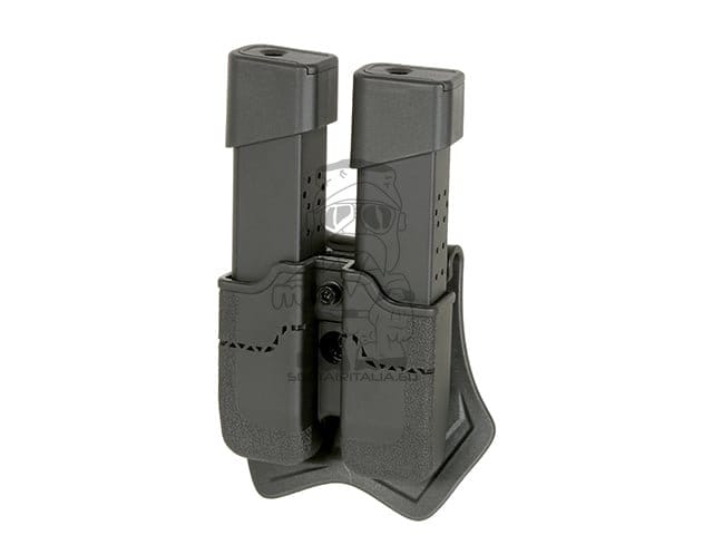 Tasca portacaricatore doppio per PX4/P30/USP/USP Compact nera di AMOMAX