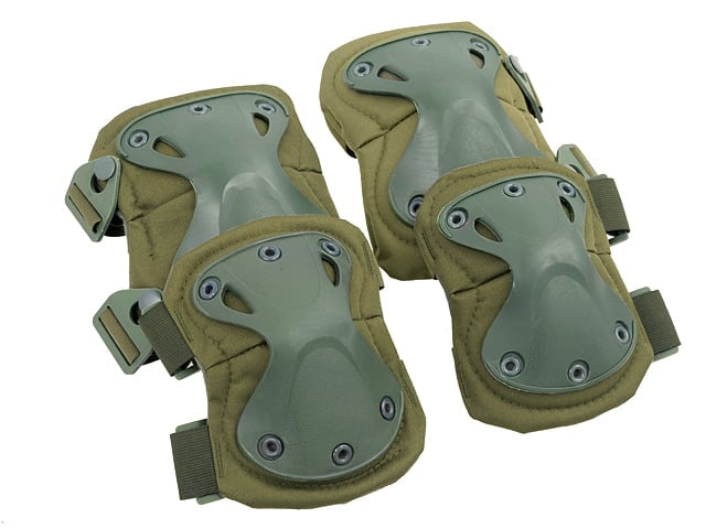 Set di ginocchiere e gomitiere olive di P&J