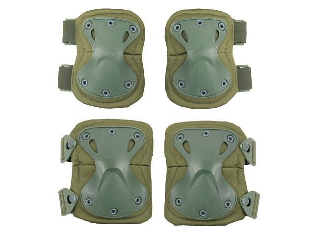 Set di ginocchiere e gomitiere olive di P&J