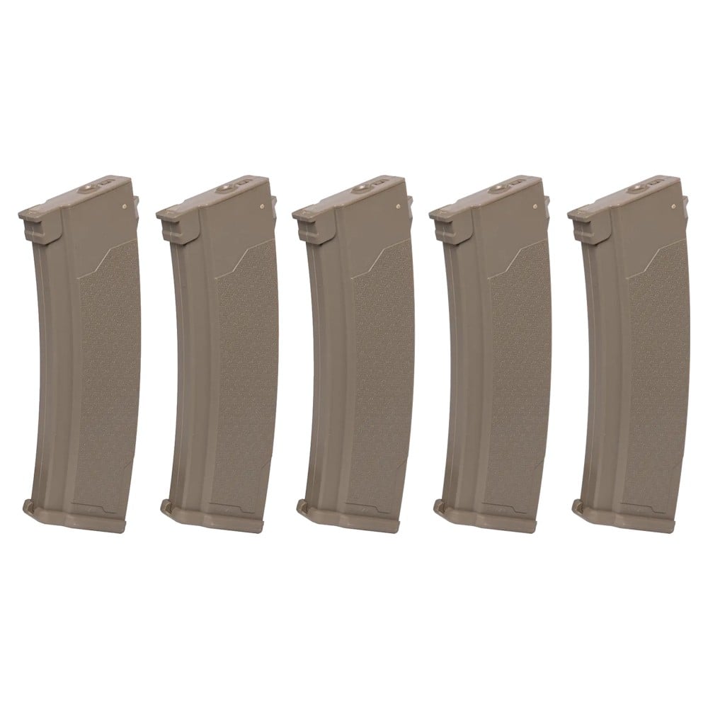 Set 5x caricatori mid-cap S-Mag 175 colpi per serie J e AK tan di SPECNA ARMS