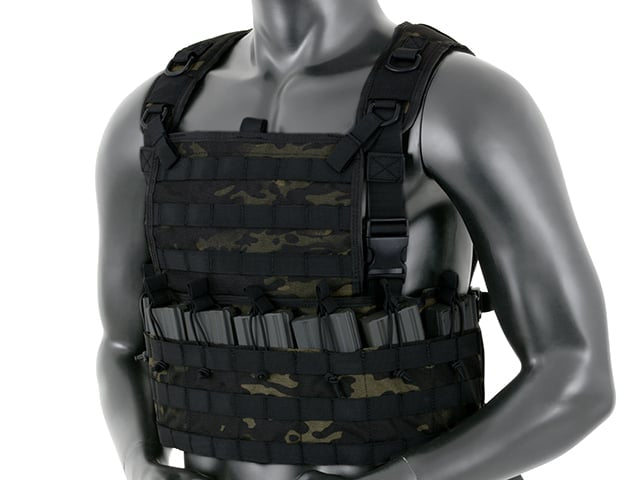 Chest Rig Tattico Rifleman Multicamo Black di 8FIELDS