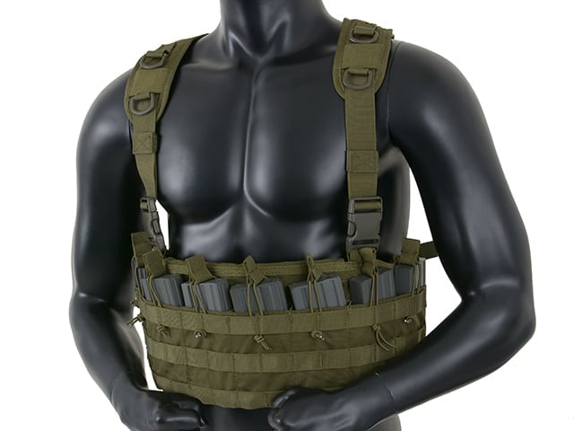 Chest Rig Tattico Rifleman Multicamo Black di 8FIELDS